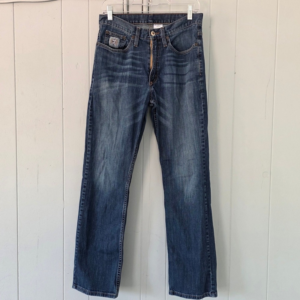 Cinch Ian Slim Fit Jeans Mens 30x32 Medium Wash Straight Leg MB98034006 Denim